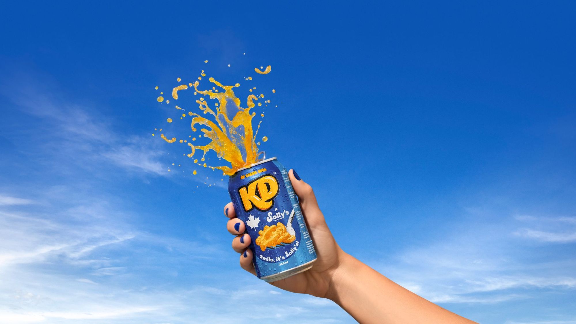 Kraft Dinner and Solly's Craft Soda mac and cheese cream soda