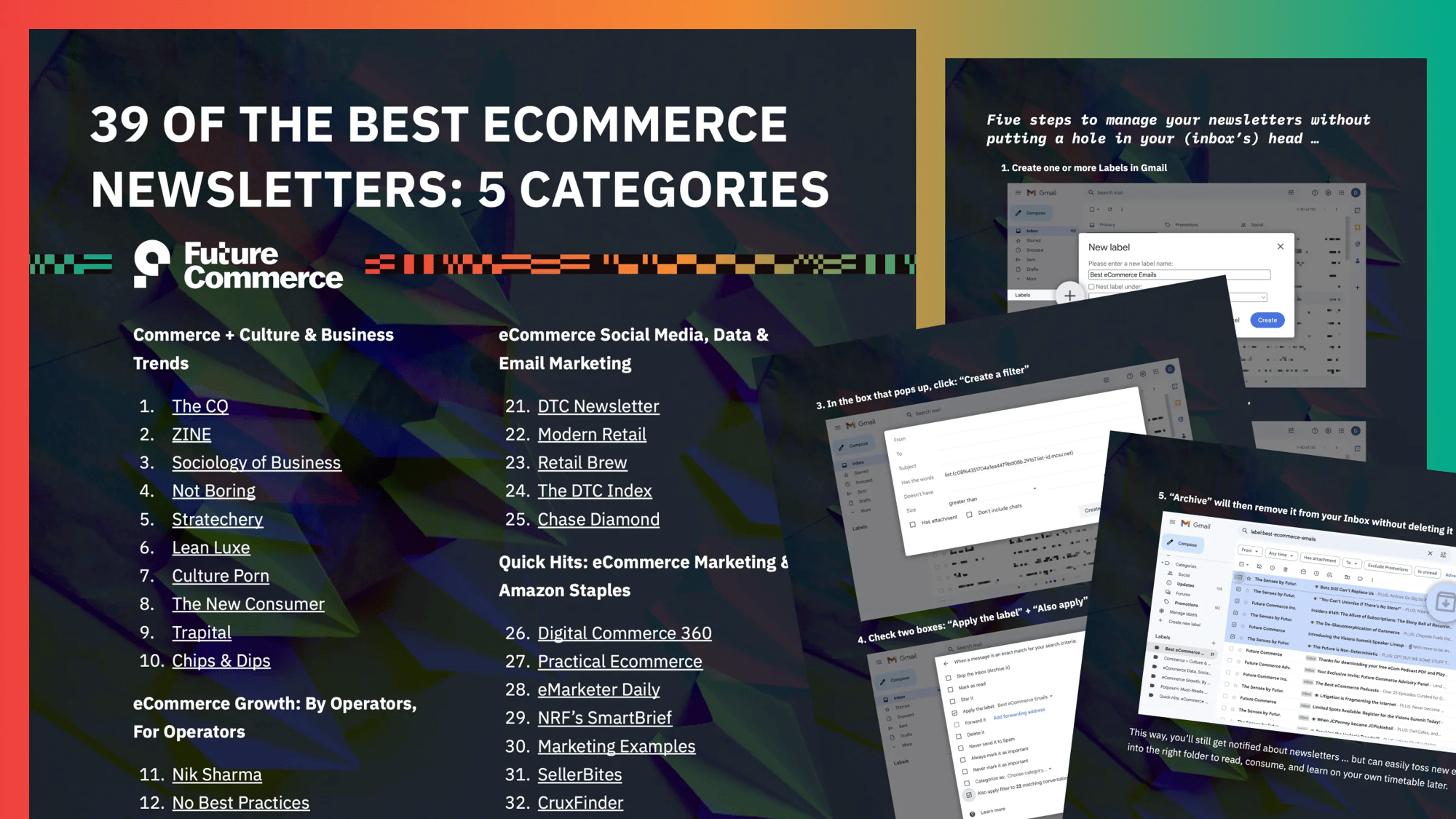 Best eCommerce Newsletters PDF List