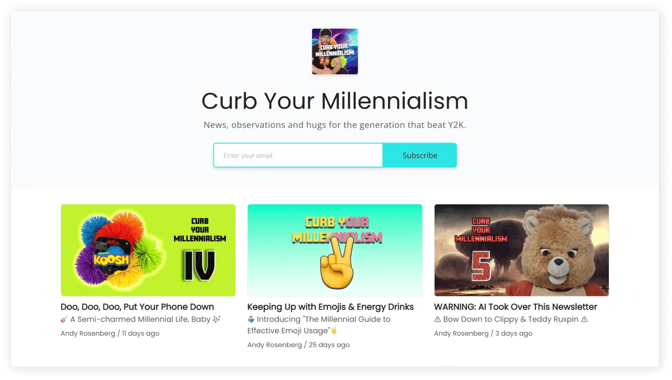 Curb Your Millennialism